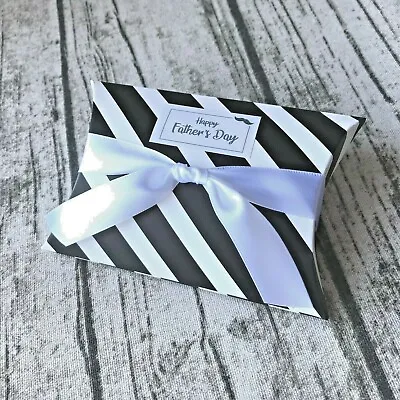 $20.10 • Buy 40x Black & White Striped Pillow Shape Favour Gift Boxes Wedding Party Gift Box