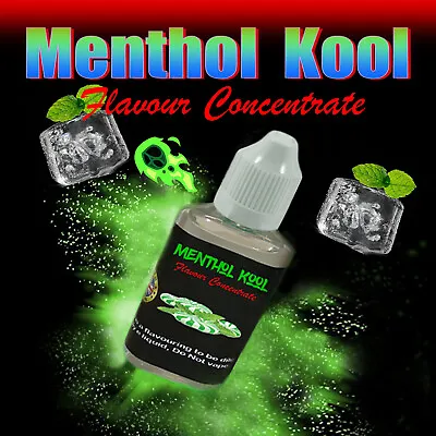£5.49 • Buy Menthol Flavour Kool Concentrate Intense Strength UK, 0mg Nicotine -DIY E Liquid