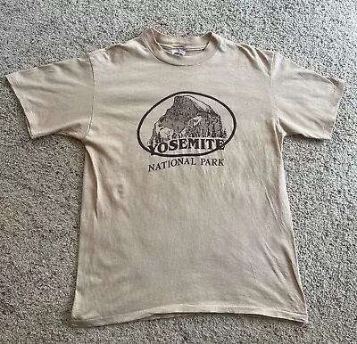 VTG 90s Yosemite National Park Half Dome Hikers Single Stitch T Shirt L • $25