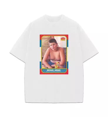 Nikola Jokic As Michael Jordan 86 Fleer Vintage NBA Basketball Style Men T-Shirt • $21.95