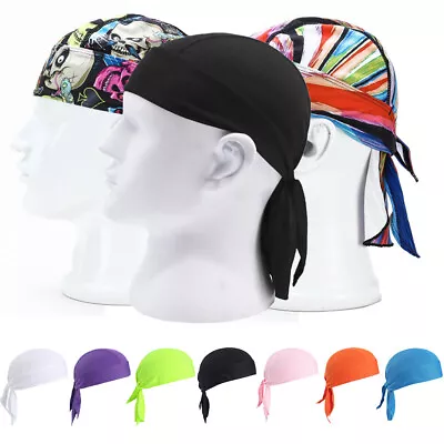 Cooling Do Rag Skull Cap Head Wrap Motorcycle Biker Doo Du Dew Bandana Hat US • $6.99