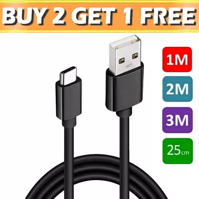 For Samsung Galaxy S10 S20 S21 FE Plus Ultra Note 8 9 USB Charger Charging Cable • £4.49