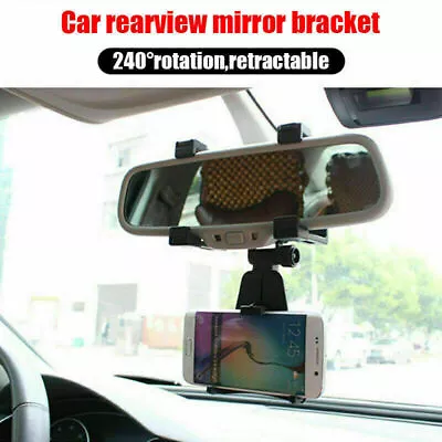 1x Car Accessories Rearview Mirror Mount Stand Holder Cradle For Cell Phone GPS • $10.09