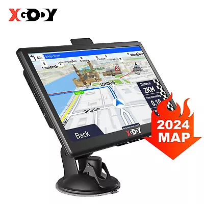 XGODY 7  GPS Navigation For Car Truck HGV SAT NAV Lifetime ALL USA Map Speedcam • $54.19