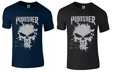 The Punisher Inspired Gym T-shirt. Bodybuilding Workout Training Top. • £7.99