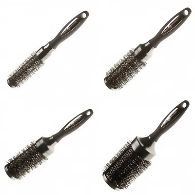 Head Jog Professional Hairdressing Black Ionic Radial Hairbrush 60616263 • £7.19