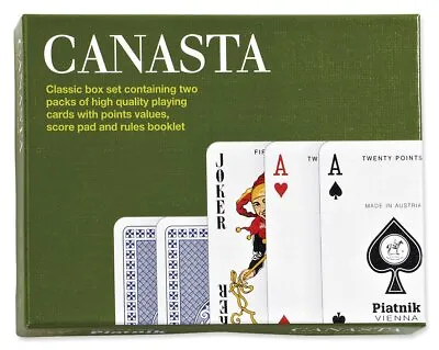 Gibsons Canasta Double Deck Playing Cards From Piatnik | Card Game | Pack Of ... • £10.83