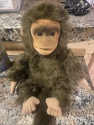 Vintage 1994 14  Hosung Monkey Hand Puppet Chimp Stuffed Plush Animal Toy Doll  • $16.99