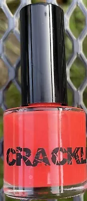 New 11ml Coral Crackle Nail Polish Varnish Quick Dry • £3.15