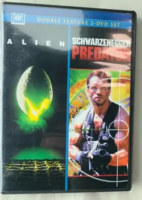 20th Century Fox 2 Disc Double Feature Alien & Predator Schwarzenegger DVD's (A1 • $8