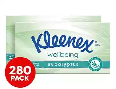 2 X Kleenex Facial Tissues Eucalyptus 140Pk • $11.07