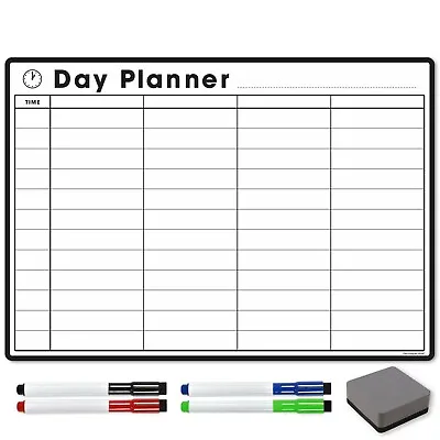£9.95 • Buy Magnetic Daily Planner, Dry Wipe Fridge Magnet Meal Planner Calendar Memo Board