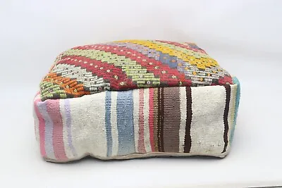 Ethnic Pouf Square Camping Pouf Throw Pillow Ottoman Cushion Code 30 • $70
