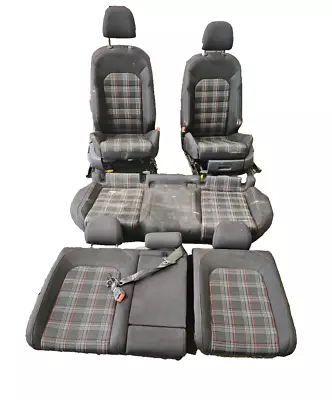 2015 - 2019 Vw Golf Mk7 Gti 4 Door Original Black Tartan Cloth Fabric Seats Oem • $727.95