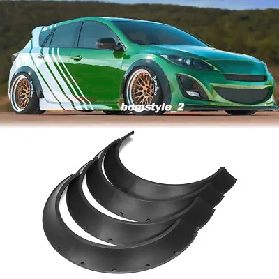 4PCS Fender Flares Extension Extra Wide Wheel Arches For Mazda Mazda3 2003-2023 • $114.11