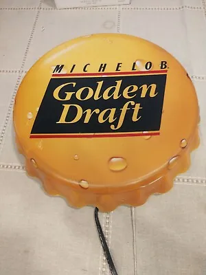 Michelob Golden Draft Beer Light Vintage Bottle Cap  Works  • $49