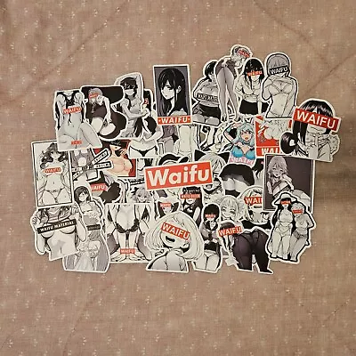 10 Random Sexy Anime Girl Stickers Waifu Meme Skateboard Phone Laptop • $1.99