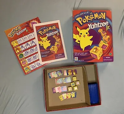 Pokemon Yahtzee Jr. Board Game - Milton Bradley - Vintage 1999 - Complete • $11.99