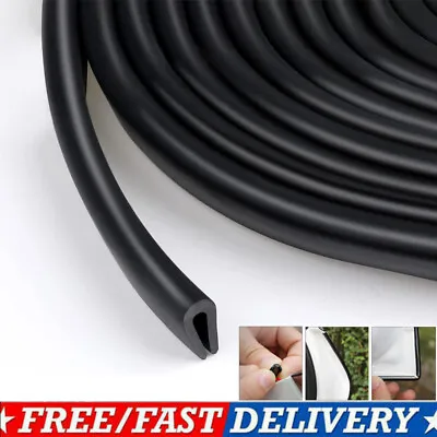 5M Car Door Boot Edge Protector Strip Trim U Shape Guard Seal Rubber Black UK • £4.99