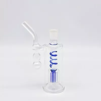 4in Mini Glass Bong Smoking Water Pipe Premium Pyrex Hookah Bubbler W10mm Bowl • $12.54