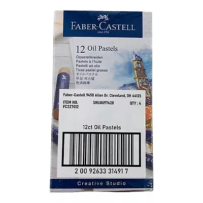 4 Sets Faber-Castell Oil Pastels Assorted Colors 12 Oil Pastels Per Set • $23.74