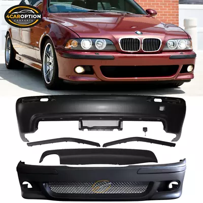 Fits 97-03 BMW E39 5-Series Sedan M5 Front Bumper W/ Fog Cover & Rear Bumper PP • $883.99