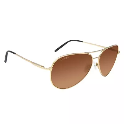 Serengeti Aviator Sunglasses Gold - Made In Italy • $220