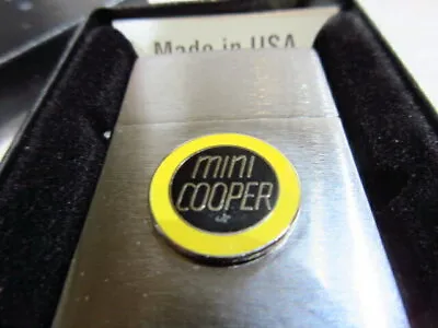 Zippo Lighter MINI COOPER Automobile Emblem With Case New JP • $82