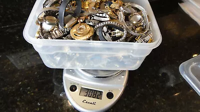 HUGE Lot Vintage Watches Bands Parts SS Misc Repair Scrap Over 3000 Grams / 6lb • $39.99