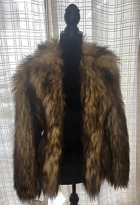 H&M Women's Faux Fur Coat Fully Lined SIZE S/P • $100