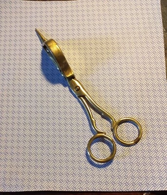 £7.50 • Buy Vintage Brass Candle Wick Trimmer / Snuffer
