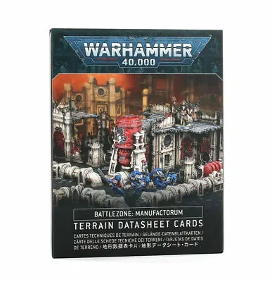 Battlezone: Manufactorum Terrain Datasheet Cards - Warhammer 40k - New! 40-14 • $42.13