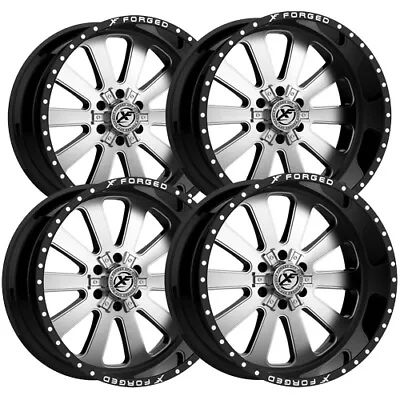 (4) XF Flow XFX-302 26x12 6x135/6x5.5  -44mm Brushed/Black Wheels Rims 26  Inch • $1647.96