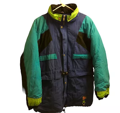 Vintage 90s  Ski Jacket Large Multicolored Active Outdoor Wear Pacific Trail • $39.99