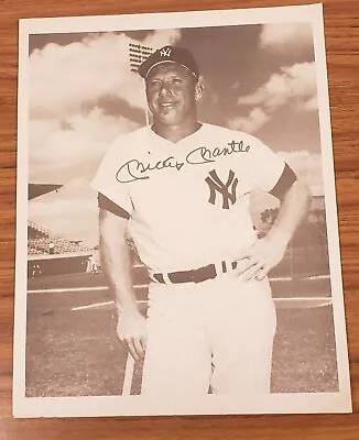 Mickey Mantle New York Yankees Photograph 1960s Vintage • $10