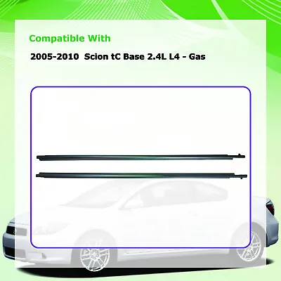 Left+Right Door Glass Window Weatherstrip Seals 75711-21030 For Scion TC 05-2010 • $41