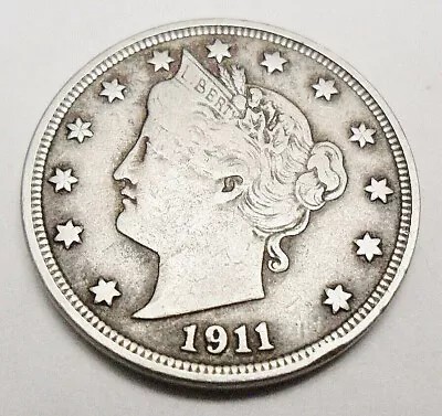 $1.98 • Buy 1911 P Liberty Head  V  Nickel  *ag Or Better*  **free Shipping**