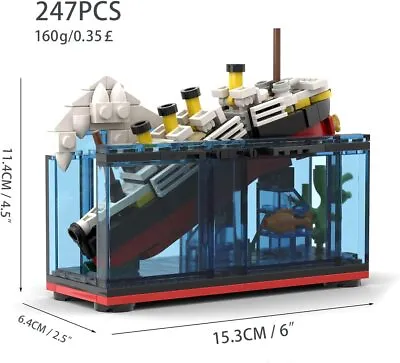 MOC Titanic Cruies Break In Half Model Building Kit Educational Toys 247 Pieces • $32.99