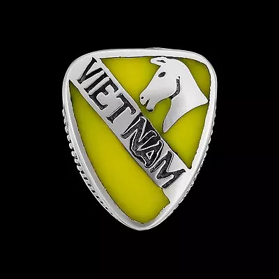 925 Sterling Silver Vietnam 1st Cavalry Division Ring Vietnam Ring Size 10... • $108.50