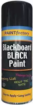 BLACKBOARD Black Chalk Board Chalkboard Spray Paint Can Matt School 200ml • £5.83