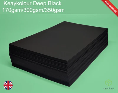 £51.47 • Buy KEAYKOLOUR DEEP BLACK Card  A4, A3, A2, 170gsm/250gsm/350gsm High Quality