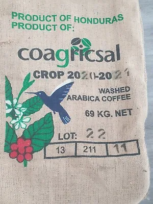 £7.95 • Buy Rare Design Used Empty Coffee Hessian  Jute Bag Sacks Garden Planter Smoker Fuel