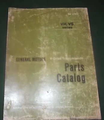 $24.99 • Buy General Motors Gm V-drive Allison Transmission Vh Vs Series Parts Manual Book
