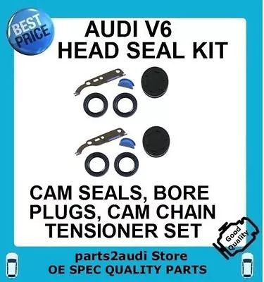 VW AUDI 2.8 V6  Engine Head Seal  Valve Cover Cam Bore Plugs Camshaft Seal Kit • $31