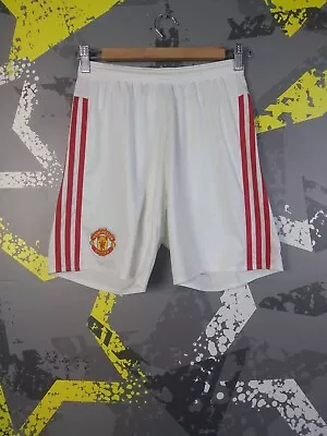 Manchester United Home Football Shorts 2015 - 2016 Adidas Mens Size S Ig93 • $24.99