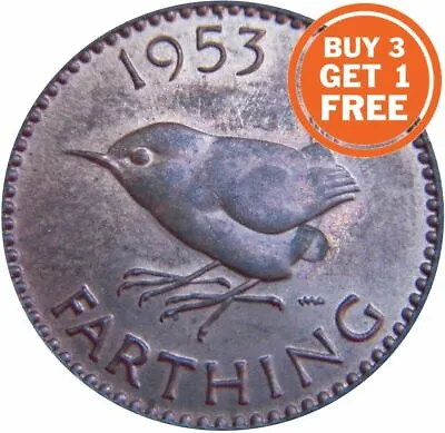 Farthing Queen Elizabeth 2nd Coin Choice Of Year 1953 To 1956  • £3.49