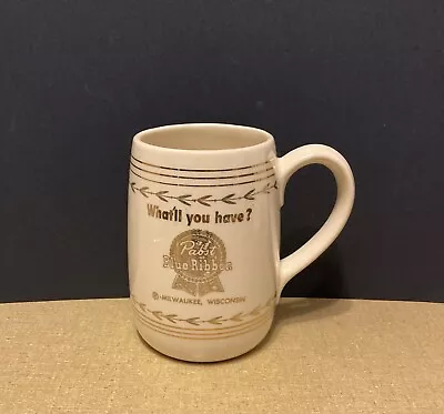 1954 Pabst Blue Ribbon Beer Mug Souvenir Harrisburg PA Chamber Of Commerce • $34.99