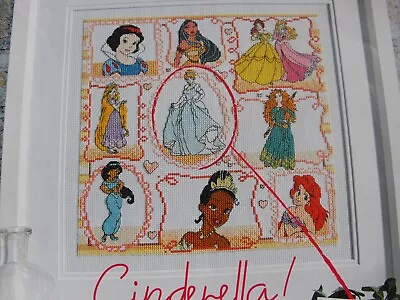 Disney Cross Stitch Charts Princess Sampler Lovely Design • £5