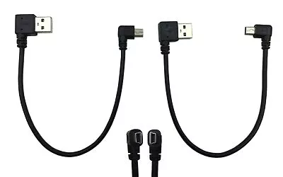 9Inch Mini USB Cable Combo Mini USB Right Angle & Left Angle Male To USB Type... • $13.41