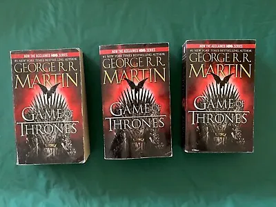 Game Of Thrones PB George RR Martin Book One Of A Song Of Ice And Fire Black/Red • $5.25